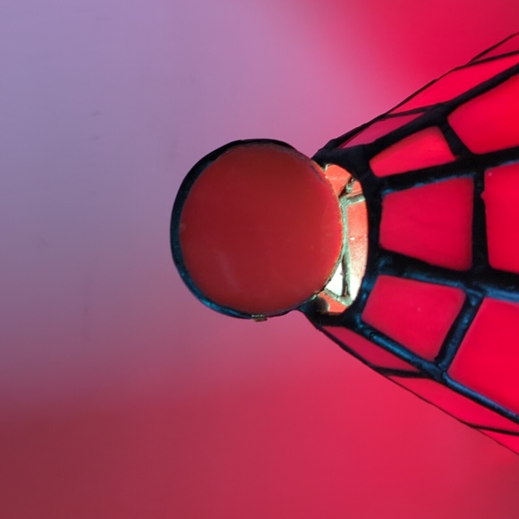 Stained Glass Santa Gnombe Table Top Lamp - Picture 2 of 6